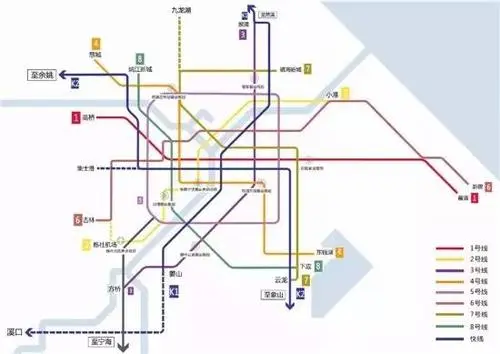 余姚地铁线路图